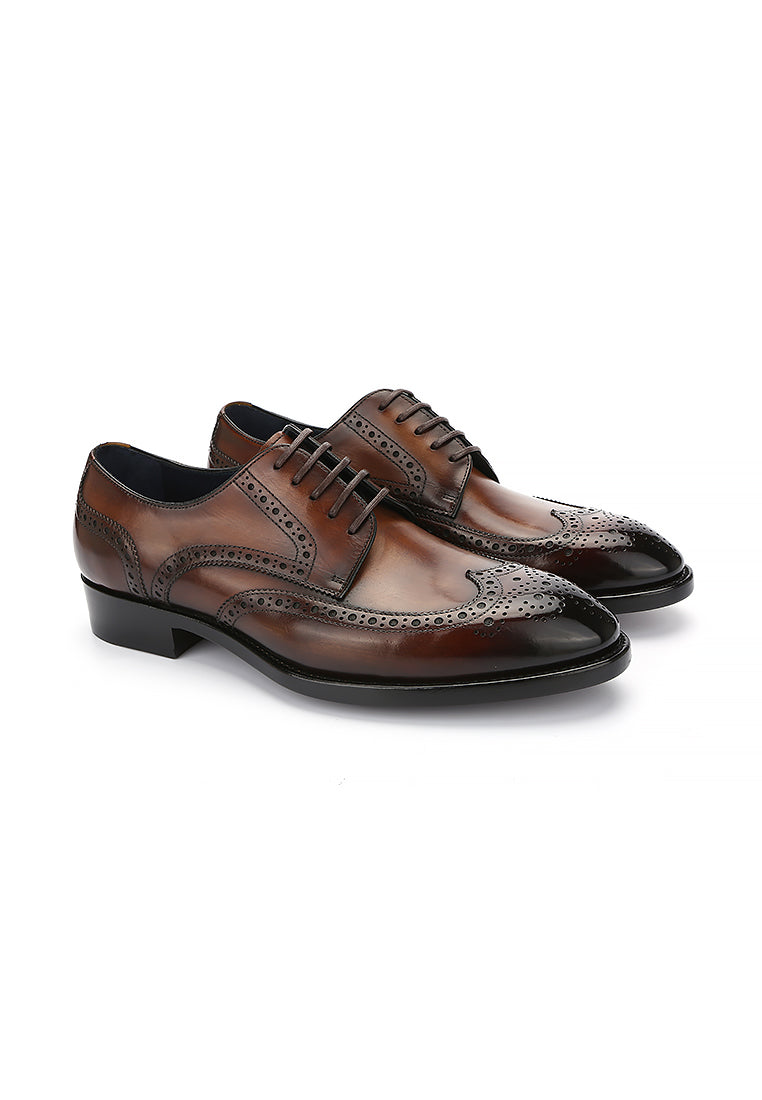 TOBACCO WINGTIP BROGUE- COLIN (PRE-ORDER)