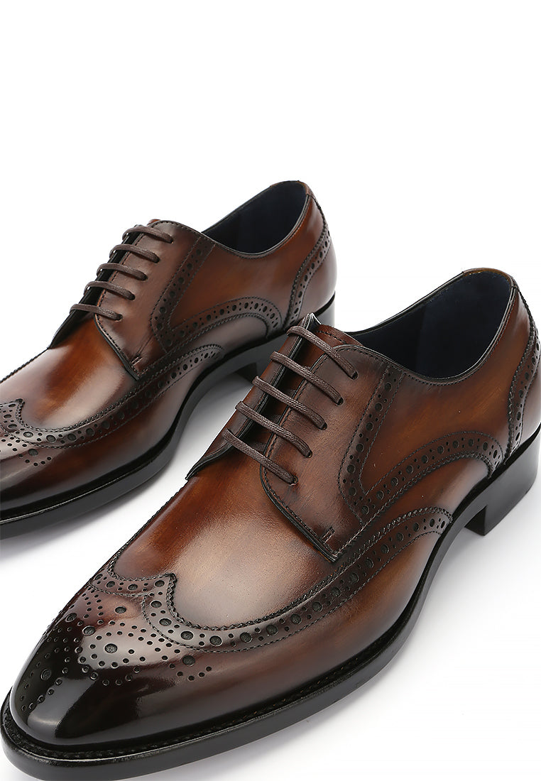 TOBACCO WINGTIP BROGUE- COLIN (PRE-ORDER)