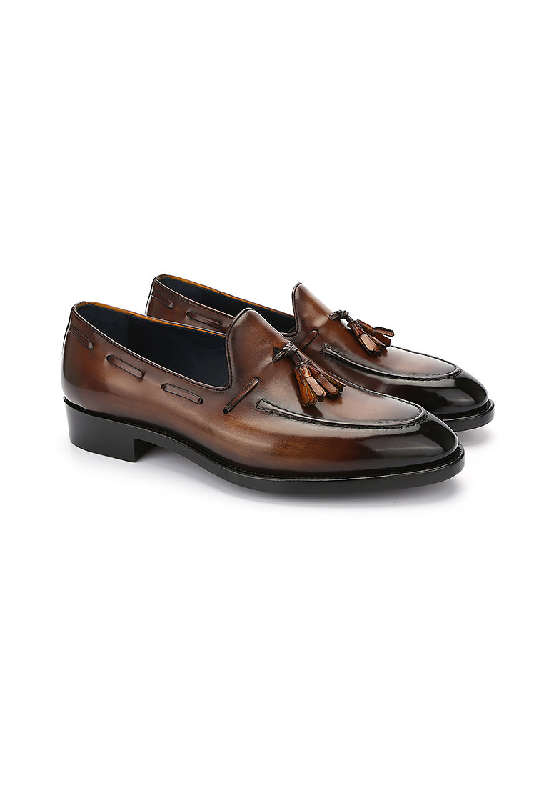 COGNAC TASSEL LOAFER- ACE (PRE-ORDER)