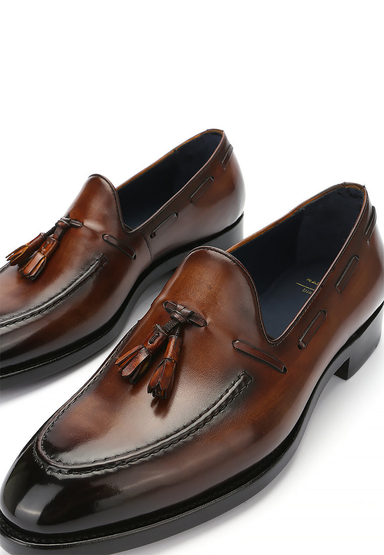 COGNAC TASSEL LOAFER- ACE (PRE-ORDER)