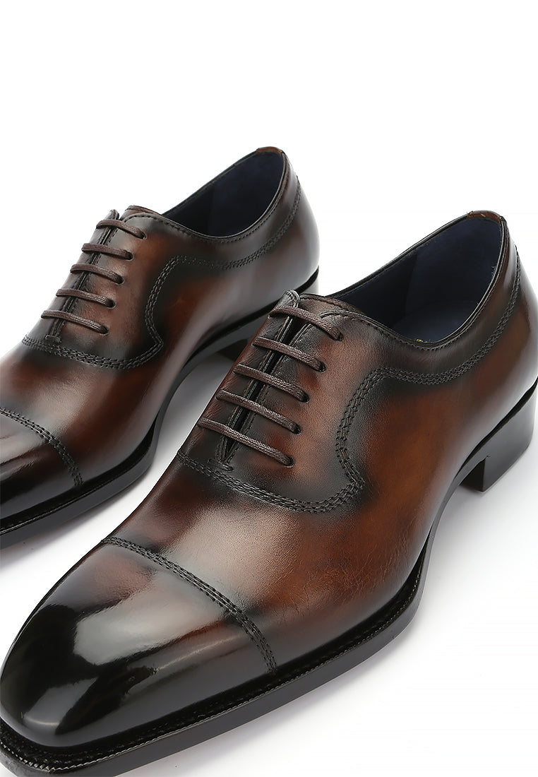 TOBACCO CAP-TOE OXFORD- IVAN (PRE-ORDER)