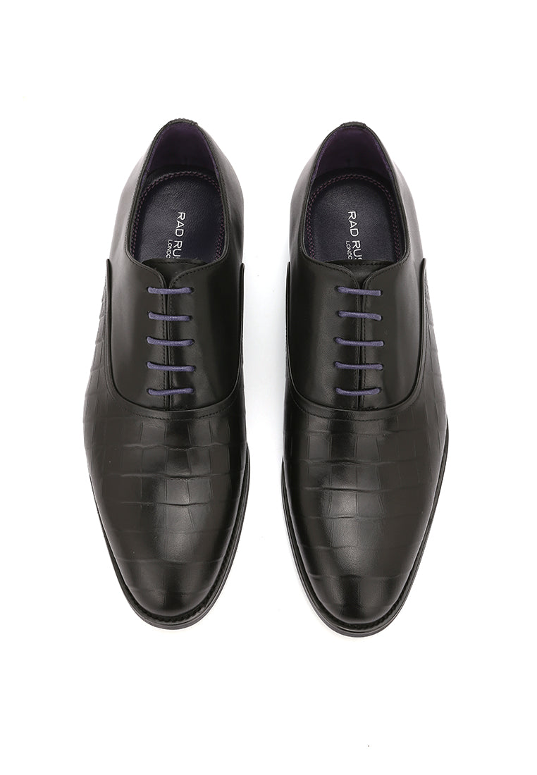 Rad Russel Croc Impression Lace-Up Oxfords