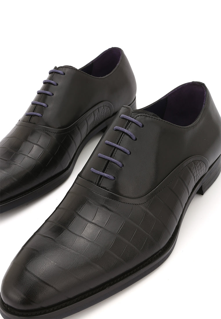 Rad Russel Croc Impression Lace-Up Oxfords