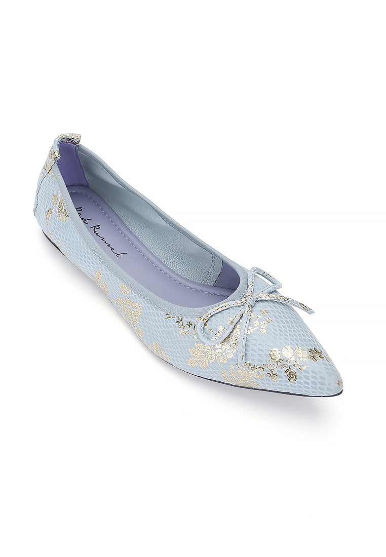 Floral Pointed Flats