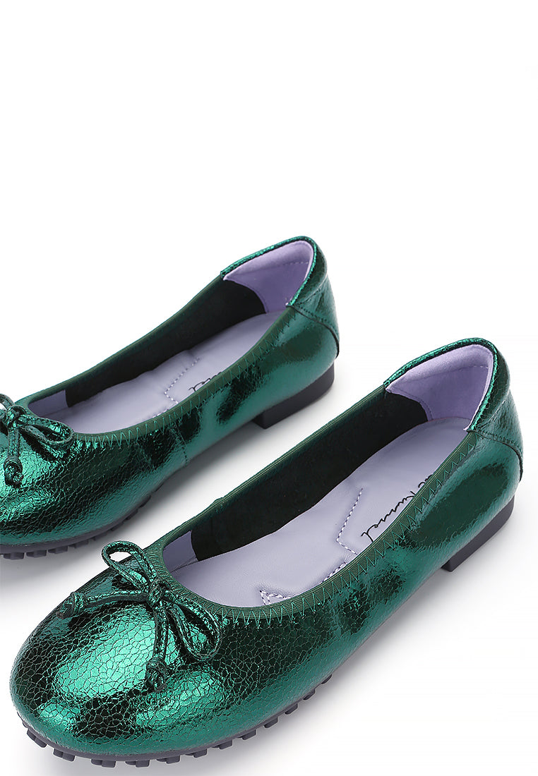 Shimmer Ballerina Flats