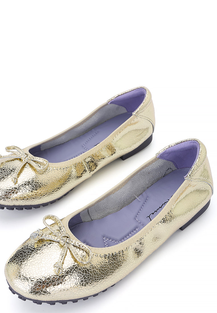 Shimmer Ballerina Flats