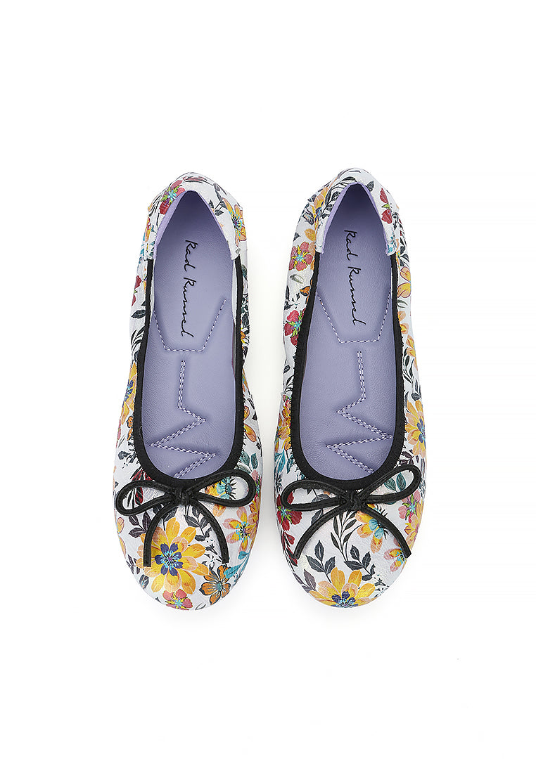 Floral Harmony Ballerina Flats