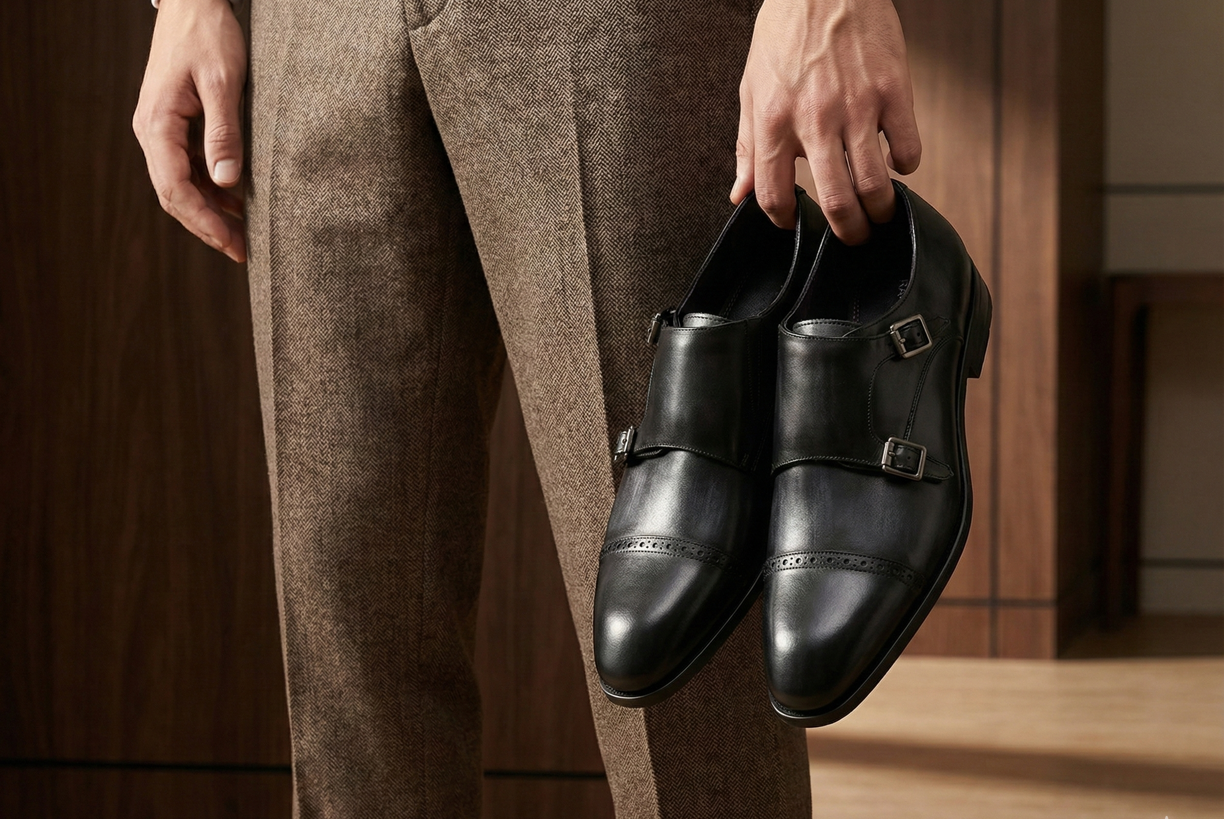 Rad Russel Prestige Leather Toe Cap Monkstrap