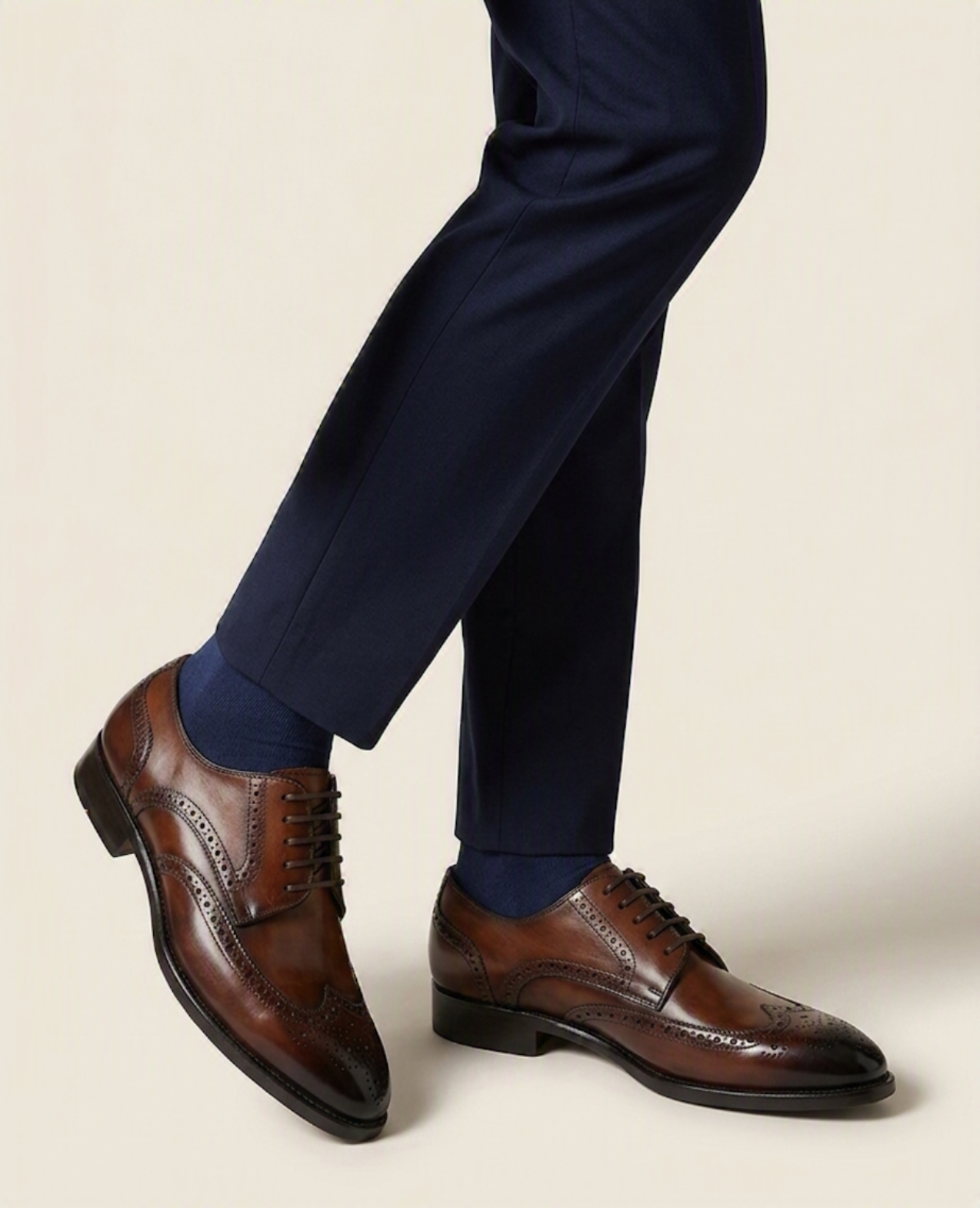 TOBACCO WINGTIP BROGUE- COLIN (PRE-ORDER)