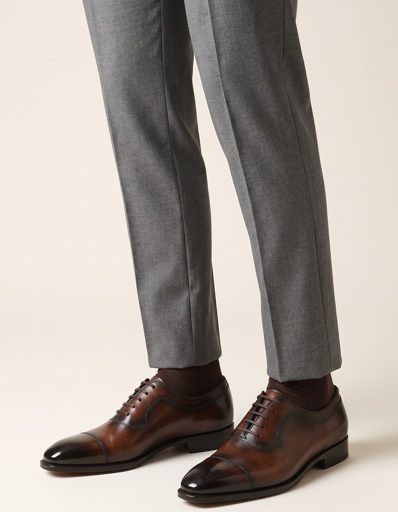 TOBACCO CAP-TOE OXFORD- IVAN (PRE-ORDER)