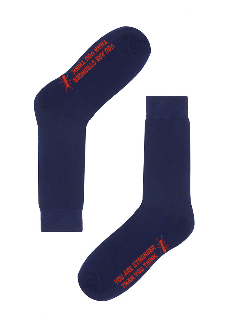 Quoted Navy Crew sock